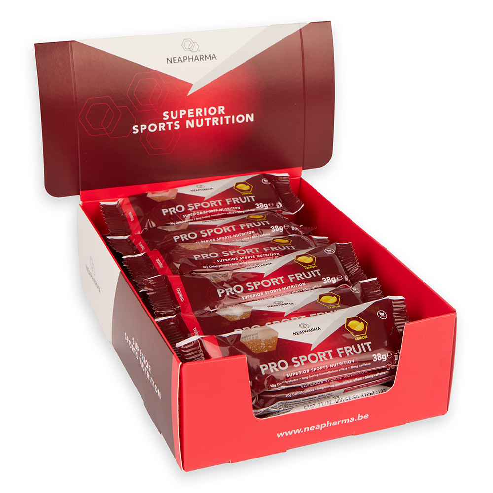 Neapharma Pro Sport Fruit Bar - Lemon - 15 x 38 gram - Energy Chews ...