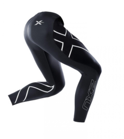 2XU Elite Compressie Broek - Zwart/Zilver