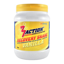 Aanbieding 3Action Recovery Shake Vanilla 500 gram + Gratis 3Action Shakebeker