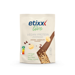 Etixx Live Vegan Protein Porridge - Chocolate/Banana - 550 gram (THT 31-3-2024)