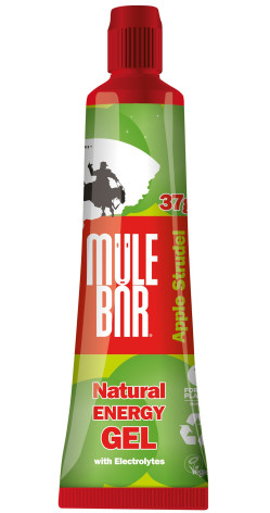 Aanbieding MuleBar Natural Energy Gel - Apple Strudel - 37 gram