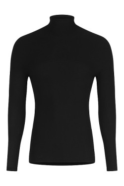 Megmeister Men's Drynamo Winter High Neck Base Layer LS - Zwart