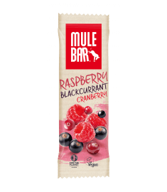 Aanbieding MuleBar Energy Bar - Raspberry Blackcurrant Cranberry - 40 gram (THT 7-9-2019)