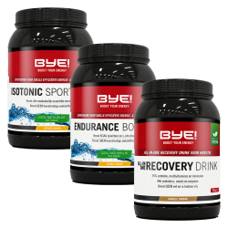 BYE! Isotonic Sportdrink + BYE! Endurance Booster + BYE! Recovery Drink