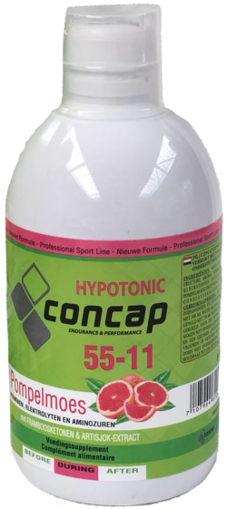 Aanbieding Concap Hypotonic 55-11 - 500 ml + 10x Concap Energy Gel 55-11 - Cherry - 40 gram