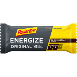 Aanbieding PowerBar Energize Bar - Cookies & Cream - 25 x 55 gram (THT 28-2-2022)