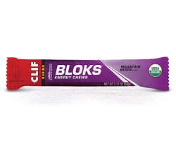 Aanbieding Clif Blok Energy Chew - Mountain Berry - 60 gram (THT 8-12-2020)