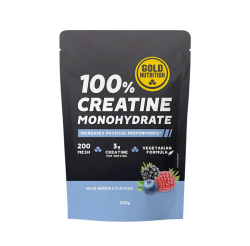 GoldNutrition 100% Creatine Monohydrate - Wild Berries - 200 gram