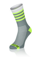 Winaar GWF stripes - Grijs/Wit Met Fluo Gele Strepen