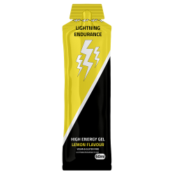 Lightning Endurance High Energy Gel - Lemon - 24 x 60 ml - 2 + 1 gratis