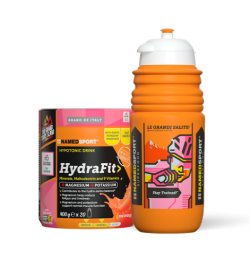 NamedSport Giro Special HydraFit Hypotonic Drink - 400 gram + Gratis Elite Bidon