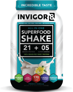 Afslankdeal INVIGOR8 Superfood shake + Lipodrift