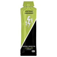 Aanbieding Lightning Endurance Isotonic Energy Gel - Lemon/Lime - 24 x 60 ml (THT 18-6-2023)