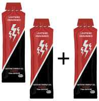 Lightning Endurance Caffeine Energy Gel - Cherry - 60 ml - 9 + 1 gratis