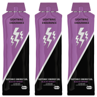 Lightning Endurance Isotonic Energy Gel - Blackcurrant - 24 x 60 ml (LET OP! THT 9-4-2025)