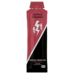 Aanbieding Lightning Endurance Isotonic Energy Gel - Cherry Cola - 24 x 60 ml (THT 31-7-2024)
