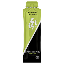 Aanbieding Lightning Endurance Isotonic Energy Gel - Lemon/Lime - 24 x 60 ml (THT 31-8-2024)