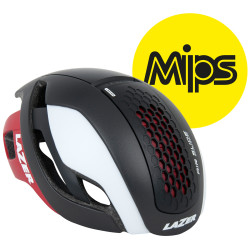 Lazer Bullet Helm MIPS - Mat Zwart/Wit/Rood