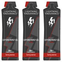 Lightning Endurance Caffeine Energy Gel - Cherry - 80 x 60 ml (Grootverpakking) Lightning Endurance Caffeine Energy Gel - Cherry - 80 x 60 ml (Grootverpakking)