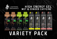 Lightning Endurance High Energy Gel Variety Pack - 12 x 60 ml (met & zonder caffeine)
