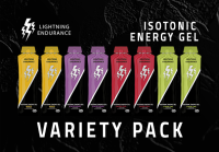 Lightning Endurance Isotonic Energy Gel Variety Pack - 12 x 60 ml