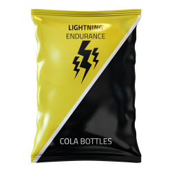 Lightning Endurance Cola Bottles - 16 x 70 gram