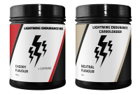 Lightning Endurance Mix Cherry/Caffeine 560g + Lightning Carboloader 1000g + Gratis Bidon