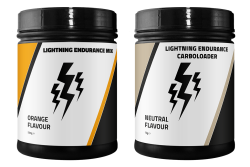 Lightning Endurance Mix Orange 560g + Lightning Carboloader 1000g + Gratis Bidon