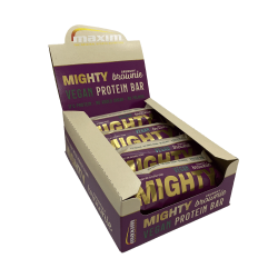 Maxim Protein Bar VEGAN MIGHTY - Crunchy Brownie - 12 x 55 gram (LET OP! THT 28-2-2023)
