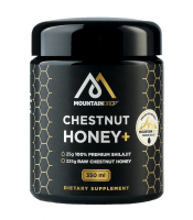 Shilajit - Mountaindrop - Raw Chestnut Honey 325 gram & 100% Mumijo Shilajit 25 gram (LET OP! THT 31-12-2026)