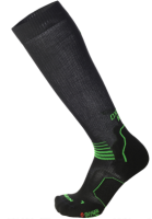 Mico Oxi-Jet Compression Run Socks Medium Weight - Zwart/Groen