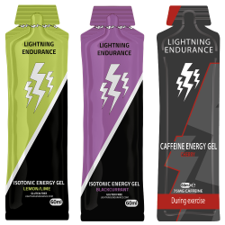 Lightning Endurance Isotonic + Caffeine Gel Probeerpakket - 18 x 60 ml