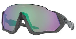 Oakley Flight Jacket Zonnebril Matte Steel - Prizm Road Jade Lens