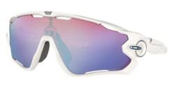 Oakley Jawbreaker Zonnebril Polished White - Prizm Snow Sapphire Lens