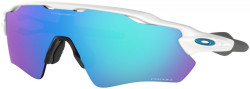 Oakley Radar EV Path Zonnebril Polished White - Prizm Sapphire Lens