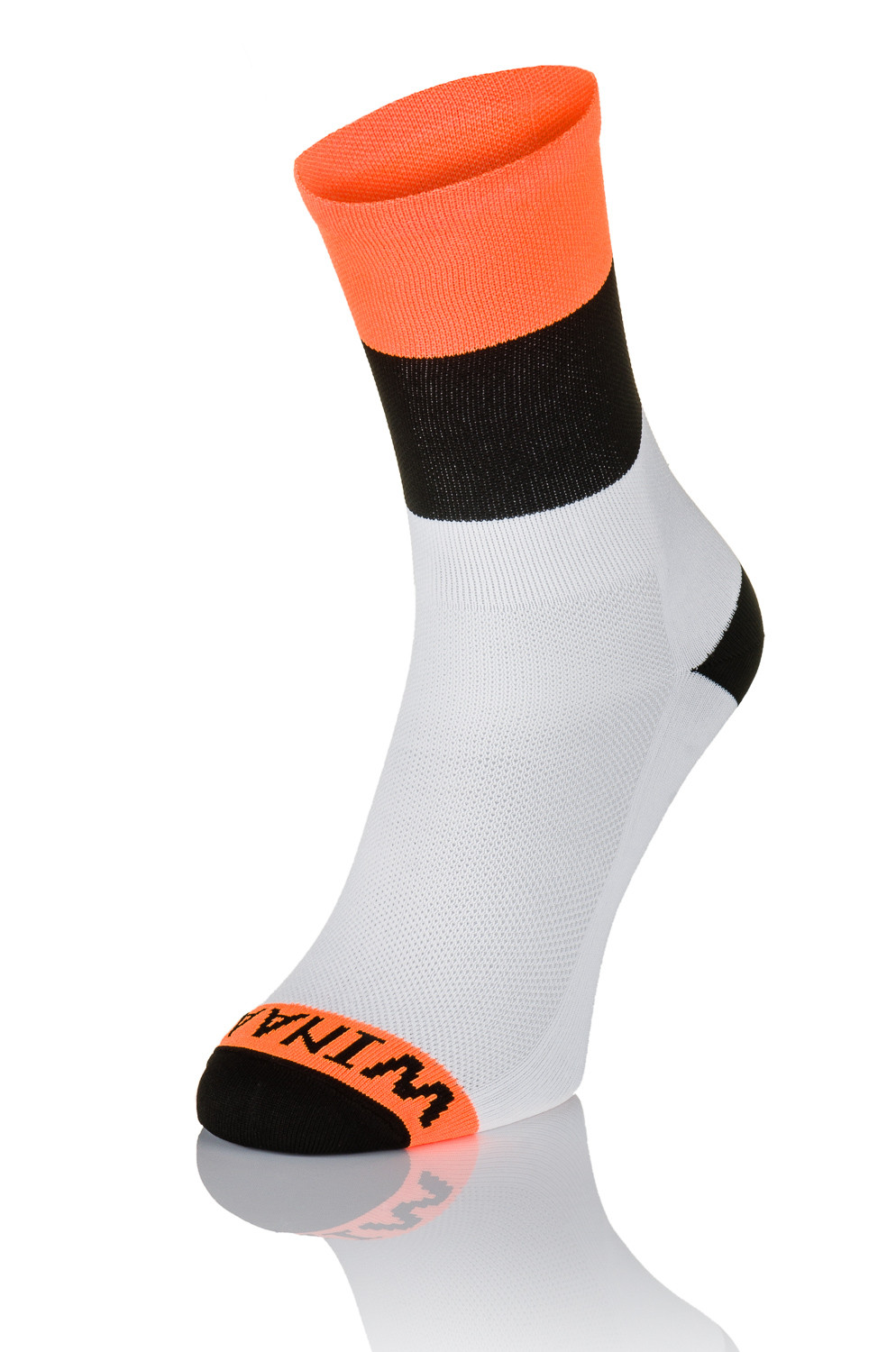 Metropolitan Beschaven bekennen Winaar Orange - Wit/Zwart Met Fluo Oranje Accent - Fluo - Winaar Socks -  Fietssokken - Sokken - Kleding - Accessoires - sportvoeding op  Wielervoeding.nl