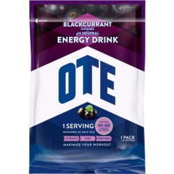 Aanbieding OTE Energy Drink - Blackcurrant - 1,2 kg (THT 31-05-2019)