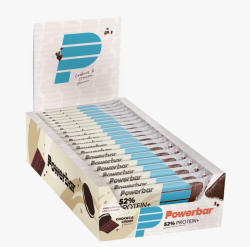 PowerBar Protein Plus 52% Bar - Cookies & Cream - 20 x 50 gram (THT 31-8-2026)