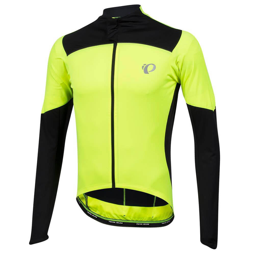Pearl Izumi P.R.O. Pursuit Fietsshirt Lange Mouwen Geel Zwart