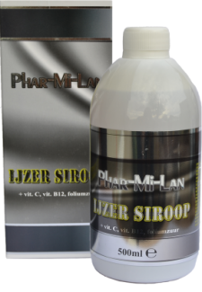 Phar-Mi-Lan IJzer Siroop + Vit. C, B12 en Foliumzuur - 500 ml