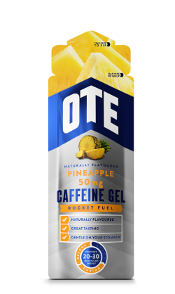 Aanbieding OTE Energy Gel + Caffeine - Pineapple - 56 gram (THT 31-8-2019)