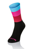 Winaar Pink Fietssokken - Blauw/Roze/Rood/Zwart