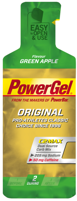 Aanbieding PowerBar PowerGel Caffeine - 24 stuks - 3 + 1 doos gratis