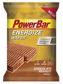 Aanbieding PowerBar Energize Wafer - Chocolate Peanut - 40 gram