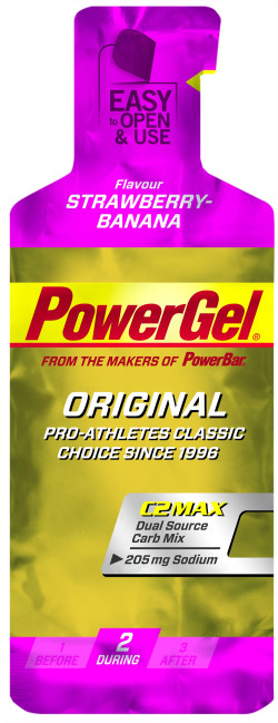 Aanbieding PowerBar PowerGel Sodium - 24 stuks - 3 + 1 doos gratis