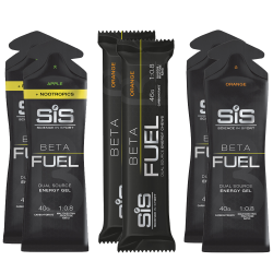 Proefpakket SIS BETA FUEL - 4x BETA FUEL Gel - 4x BETA FUEL + Nootropics Gel - 4x BETA FUEL Chew Bar