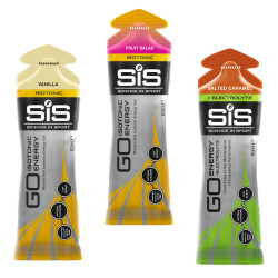 New SiS GO Gels - 3x Vanilla - 3x Fruit Salad - 3x Salted Caramel