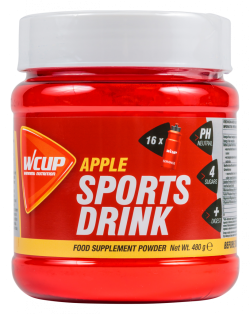 Aanbieding WCUP Sports Drink - Apple - 480 gram (THT 19-11-2021)