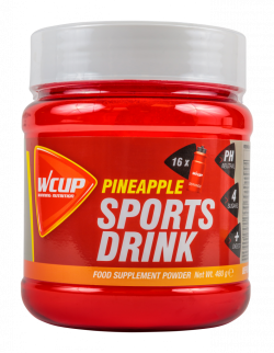 Aanbieding WCUP Sports Drink - Pineapple - 480 gram (THT 1-7-2021)