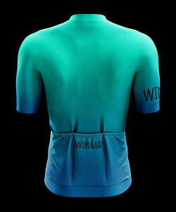 Winaar Sea & Sky Fietsshirt korte mouw - Blauw-Groen